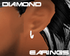 diamond earing hoops