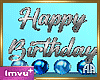 Cake Happy Birthday Blue