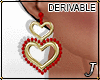 Jewel* Love Earrings