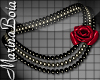 -MB- Pearls & Red Rose