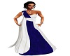 Gown Blue White