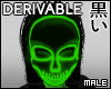 [K] Neon Skull Mask M