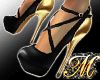 ^MQ^ Black & Gold Shoes