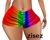 !z!pride rave shorts RLL