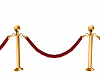 RED/GOLD ROPE BARRIER