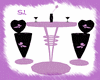 CA: Table purple black