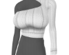 knit white top