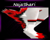 red/wht/blk leg tufts