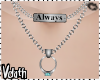 V: Always ring necklace