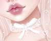 🌙 Lace Collar White