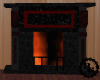 RG Black/red fireplace