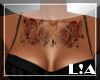 L!A belly chest tat
