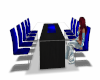 Royal Blue Meeting table