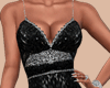 E* Black Sequins Gown