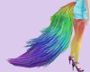 Rainbow wolf tail/SP