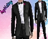 Tuxedo with Pink Rose