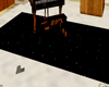 Multi colors rug w black