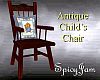 Antq Child's Chair boy