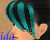 Kimiko Bangs SBlack/Teal