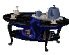 blue tea table