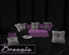 *B* Black Purple Couch