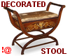 !@ Decorated stool