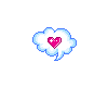 Kawaii heart cloud