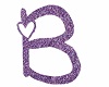 Letter B Purple