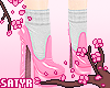 Pink Boots + Socks