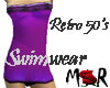 Retro Violet Swimsuit