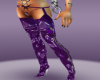 laytex boots purple