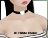 JC. White Hearted Choker