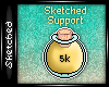 5k Support Sticker