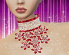 Diamond red necklace