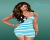 Aqua Summer Stripe Dress