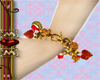 gold Charm Bracelet (L)