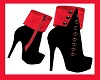 ABC RED AND BLACK BOOTS