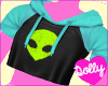 alien top blue