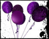 Purple glitter balloons