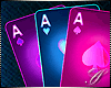 🟣 Neon Ace Cards