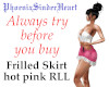 Frilled Skirt hot pink