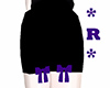 *R* Bow skirt PU