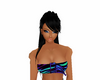 blue/purp zebra tube top