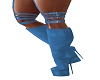 blue sexy bad girl boots