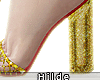 💕 Fridas Gold Heels