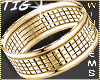 Wedding Ring Brick Gold