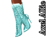 AA BLUE LEOPARD BOOTS