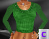 Green Crop Sweater 