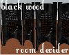 Black Wood Room Divider