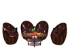 PURPLE CHAT CHAIRS